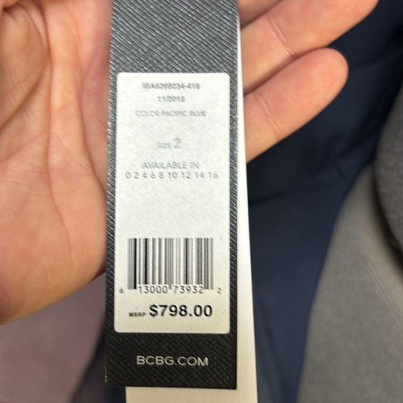 Pacific Blue Swarovski Crystal Event Dress - Picture 8 of 8